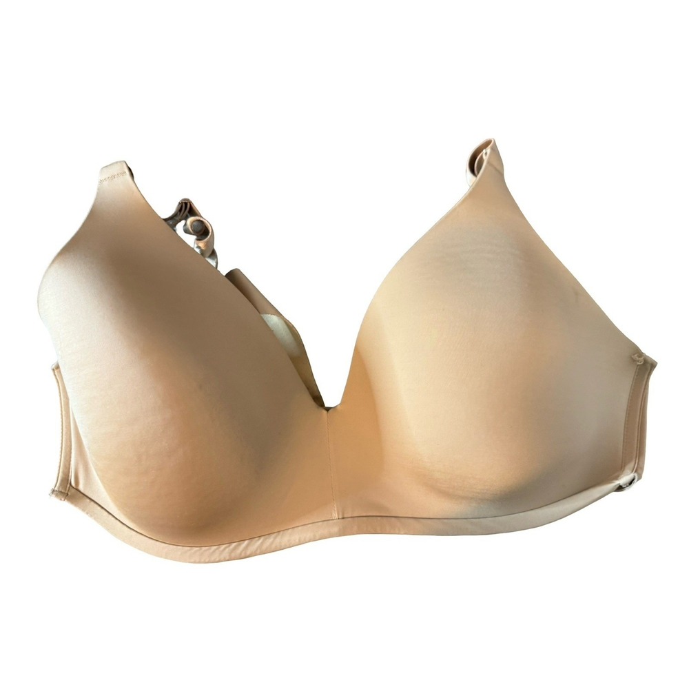 Soma Vanishing 360‎ Perfect Front Closure Bra Womens 38C Beige Nude Neutral